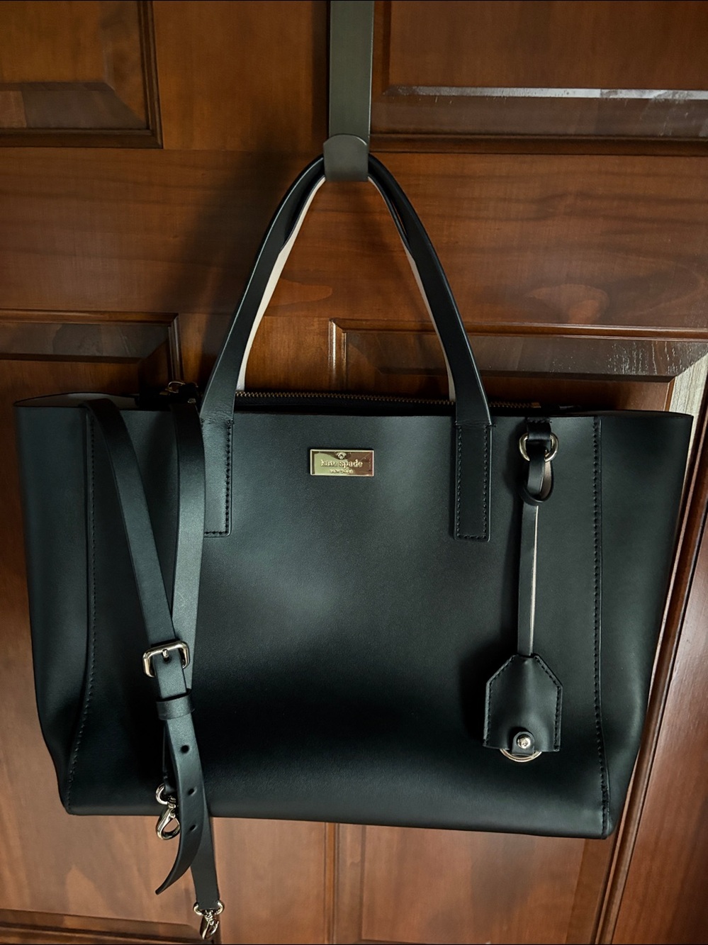 Kate Spade Black and Pink Putnam Drive “mini” Nelle Tote Bag Purse